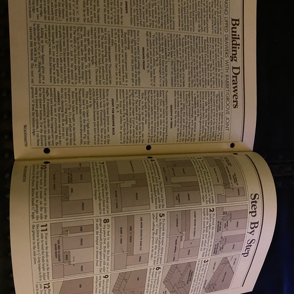 🎉5/$10🎉 Woodsmith magazine number 18 November 1981 bed side stand, note board - Picture 6 of 8